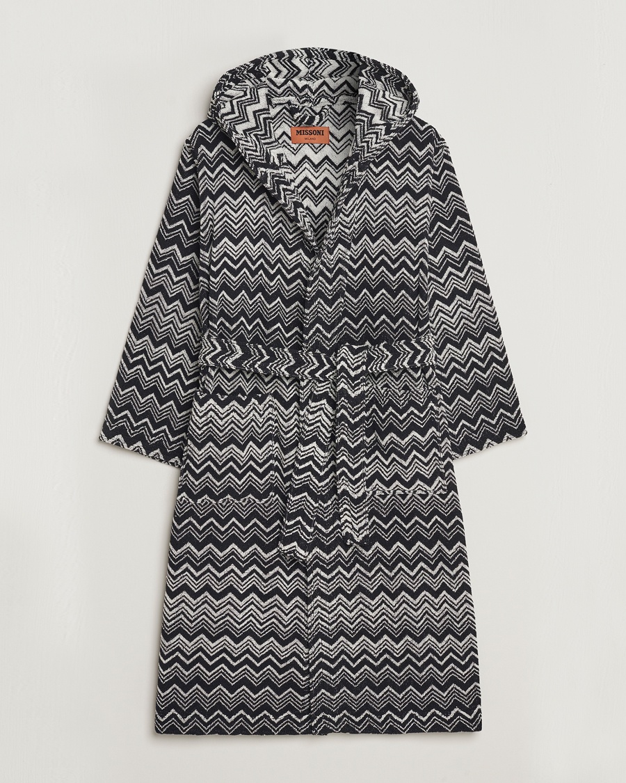 Missoni Home Keith Bathrobe Grey/Black – Negro