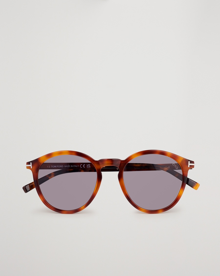 Tom Ford Elton Sunglasses Blonde Havana/Smoke – Marrón