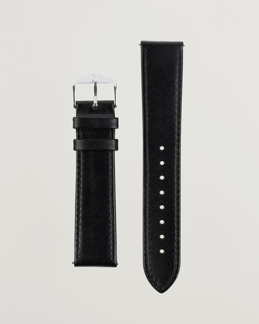 HIRSCH Osiris Calf Leather Watch Strap Black – Negro