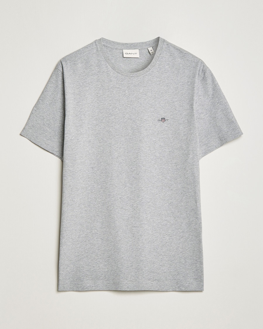 Gant The Original Solid T-Shirt Grey Melange – Gris