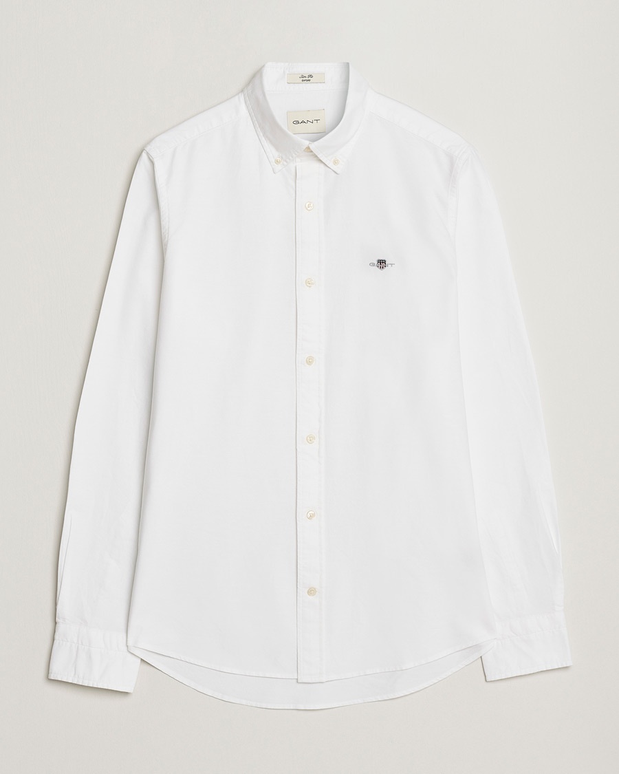 Gant Slim Fit Oxford Shirt White – Blanco