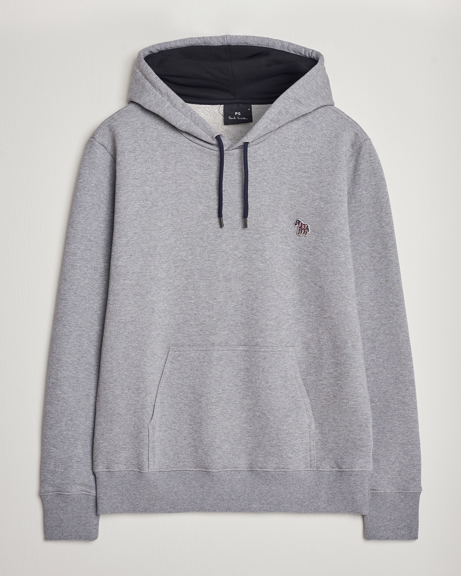 PS Paul Smith Zebra Organic Cotton Hoodie Grey Melange – Gris