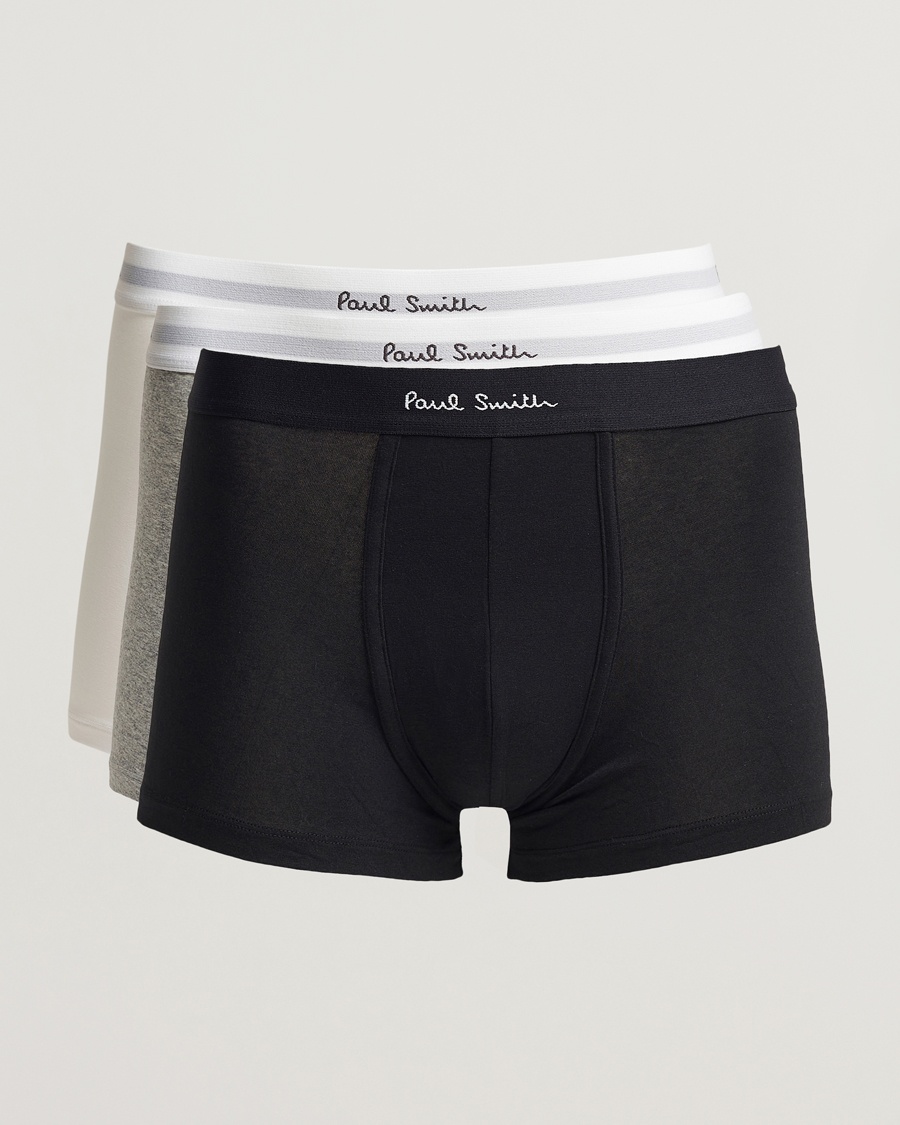 Paul Smith 3-Pack Trunk White/Black/Grey – Blanco