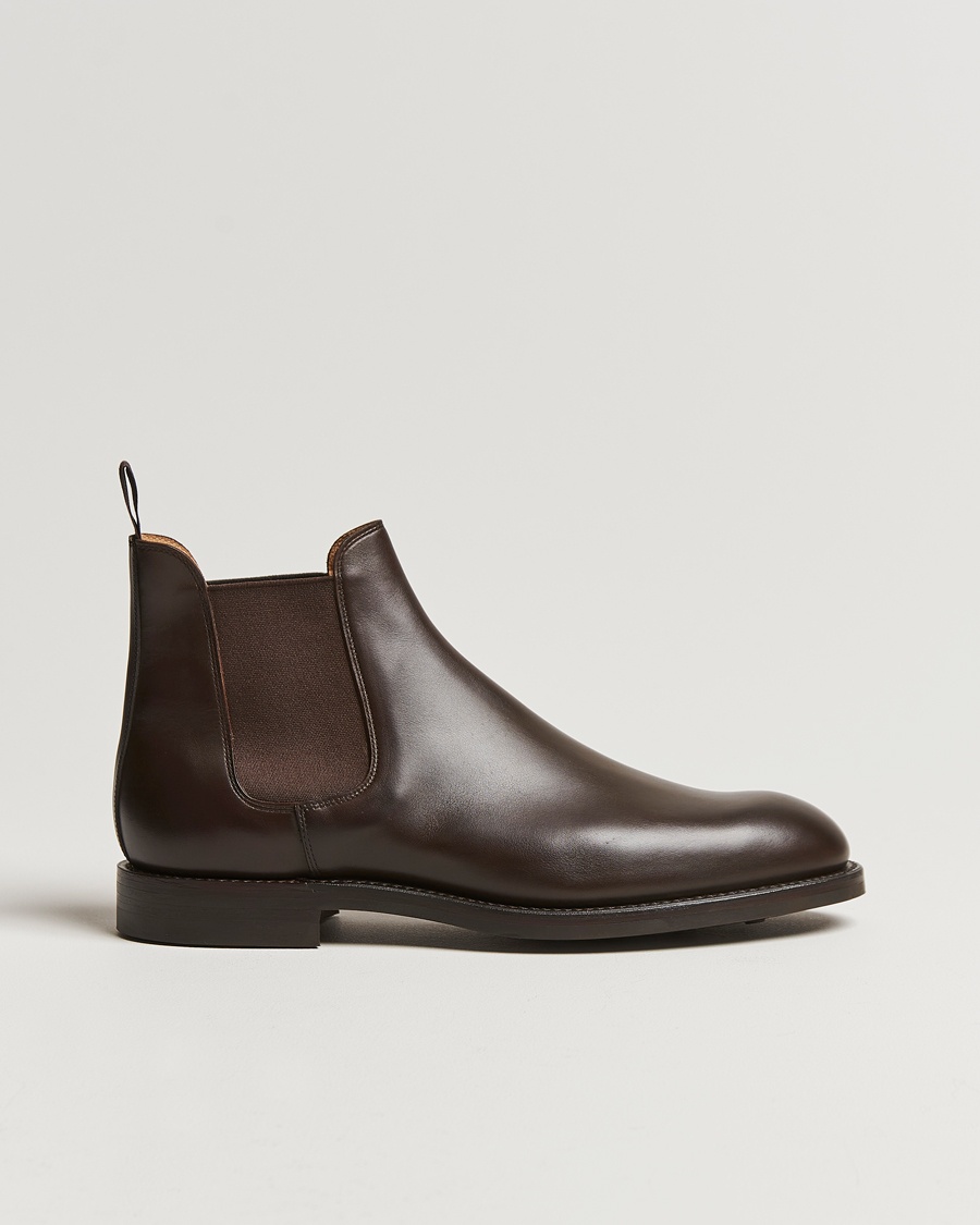 Crockett & Jones Chelsea 5 Dk Brown Wax Calf – Marrón