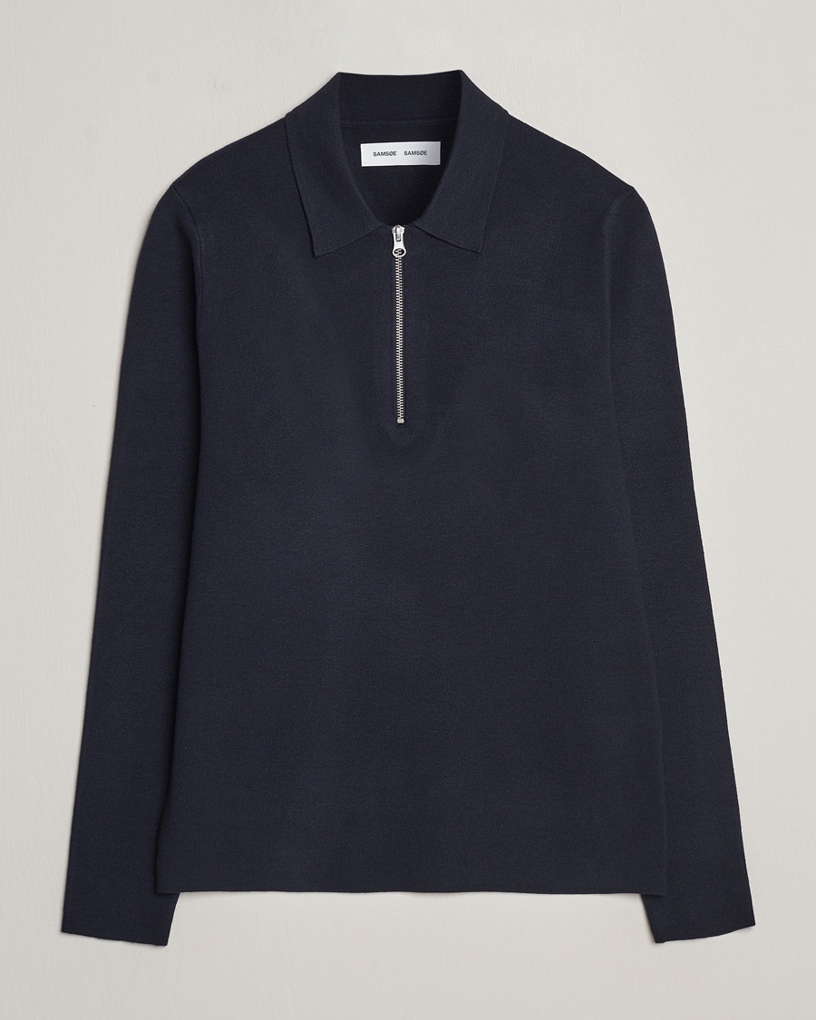 Samsøe Samsøe Guna Half Zip Sky Captain – Azul