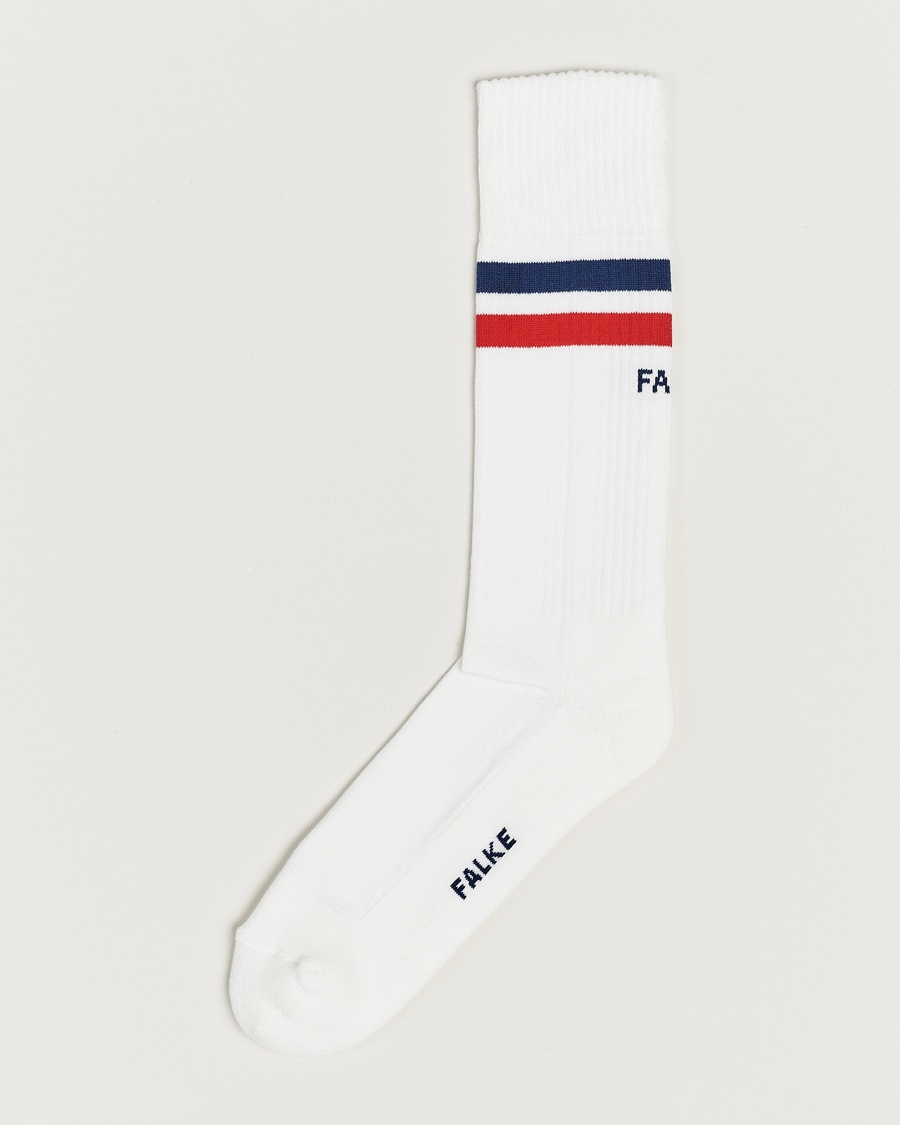 Falke Dynamic Tennis Sock White/Blue/Red – Blanco