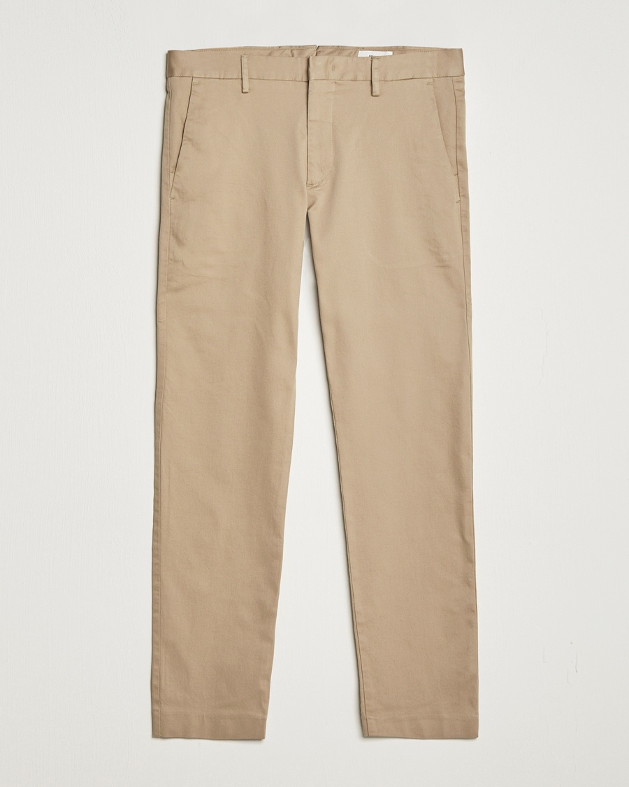 NN07 Theo Regular Fit Stretch Chinos Khaki – Beige
