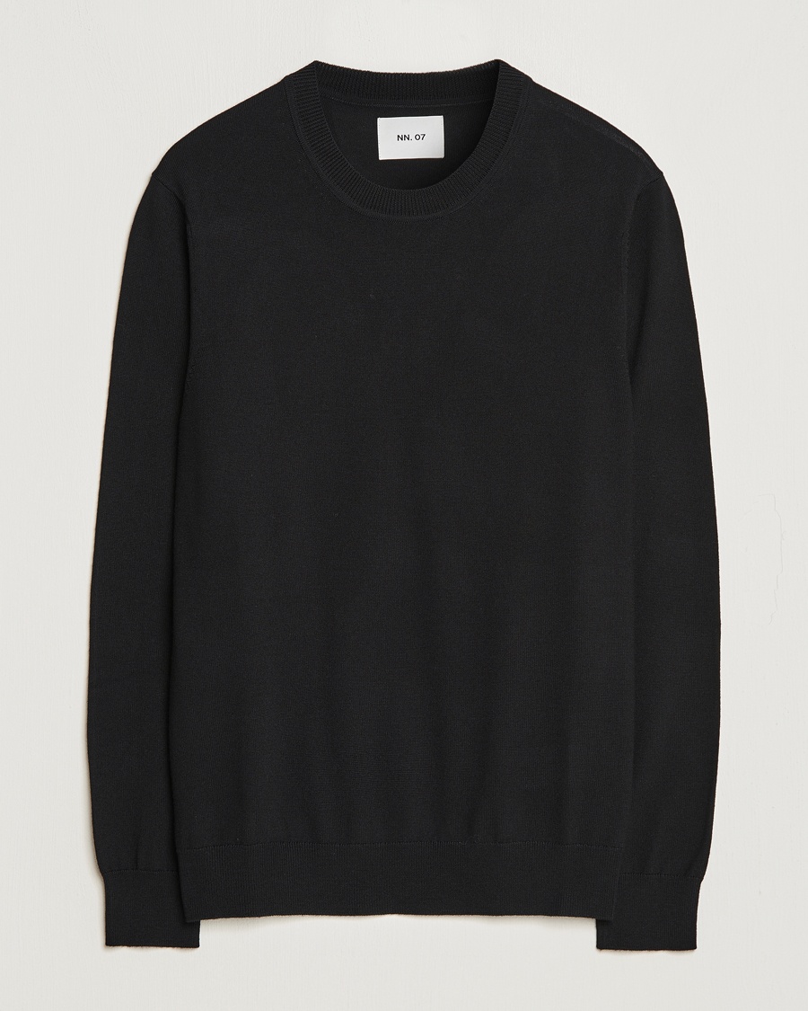 NN07 Ted Merino Crew Neck Pullover Black – Negro