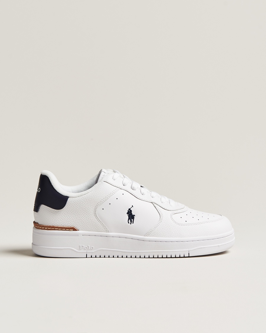 Polo Ralph Lauren Masters Court Sneakers White/Navy – Blanco