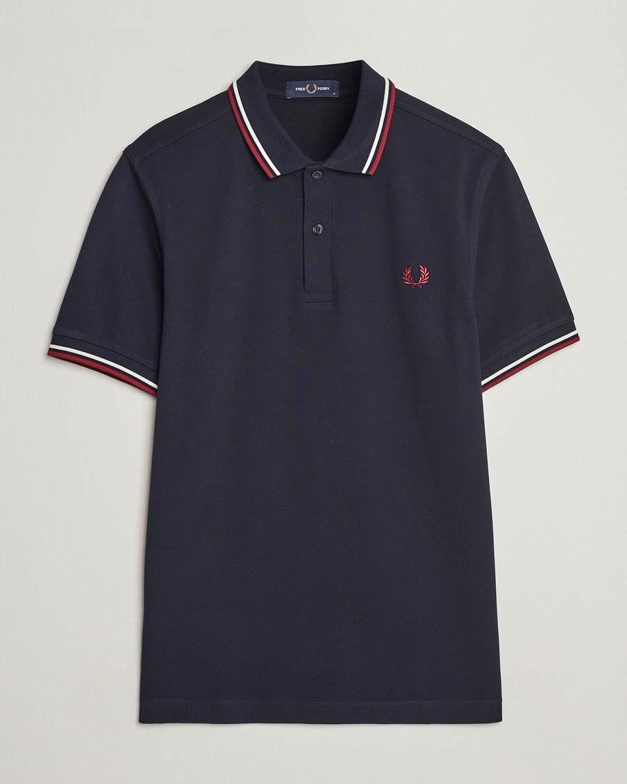 Fred Perry Twin Tipped Polo Shirt Navy – Azul