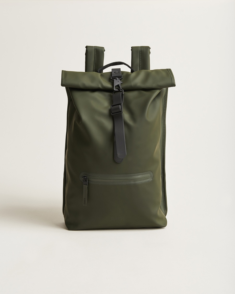 RAINS Rolltop Rucksack Green – Verde