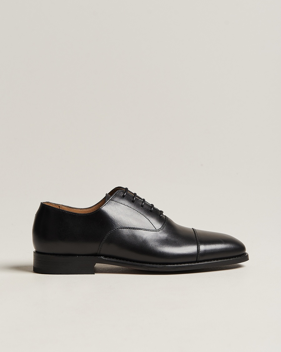 Myrqvist Äppelviken Oxford Black Calf – Negro