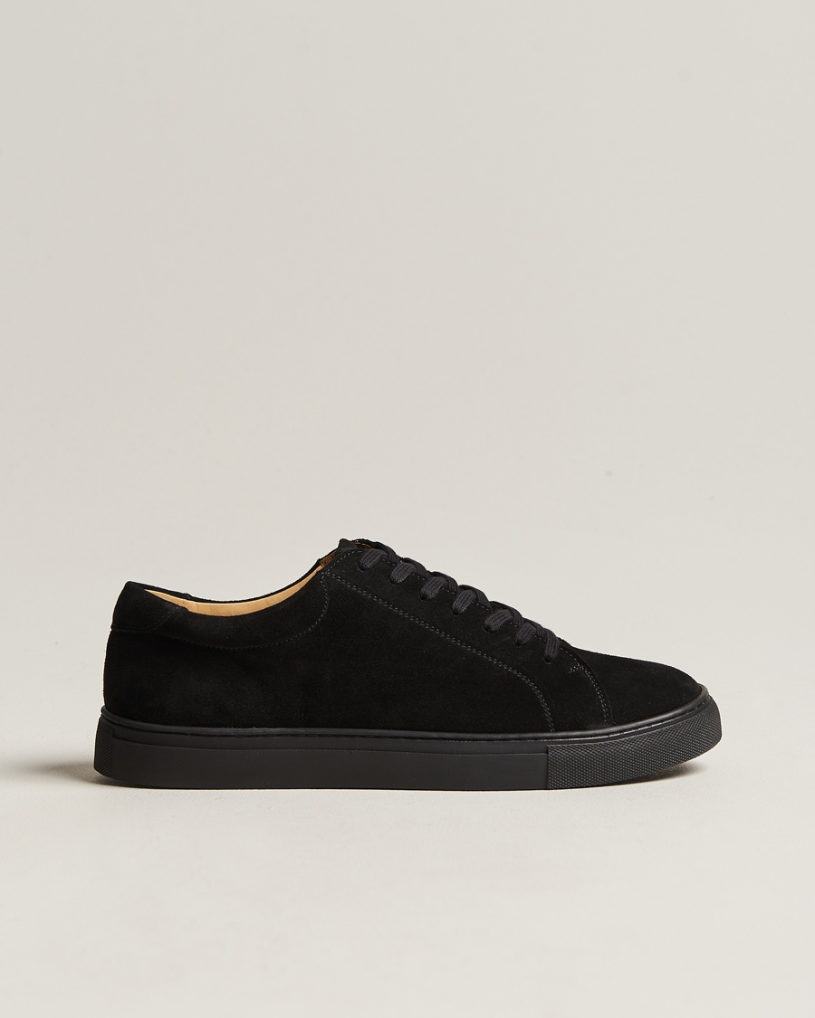 Myrqvist Oaxen Monochrome Sneaker Black Suede – Negro