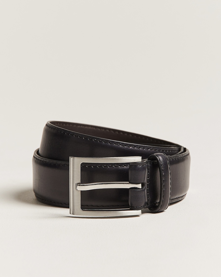Loake Shoemakers Philip Leather Belt Black – Negro