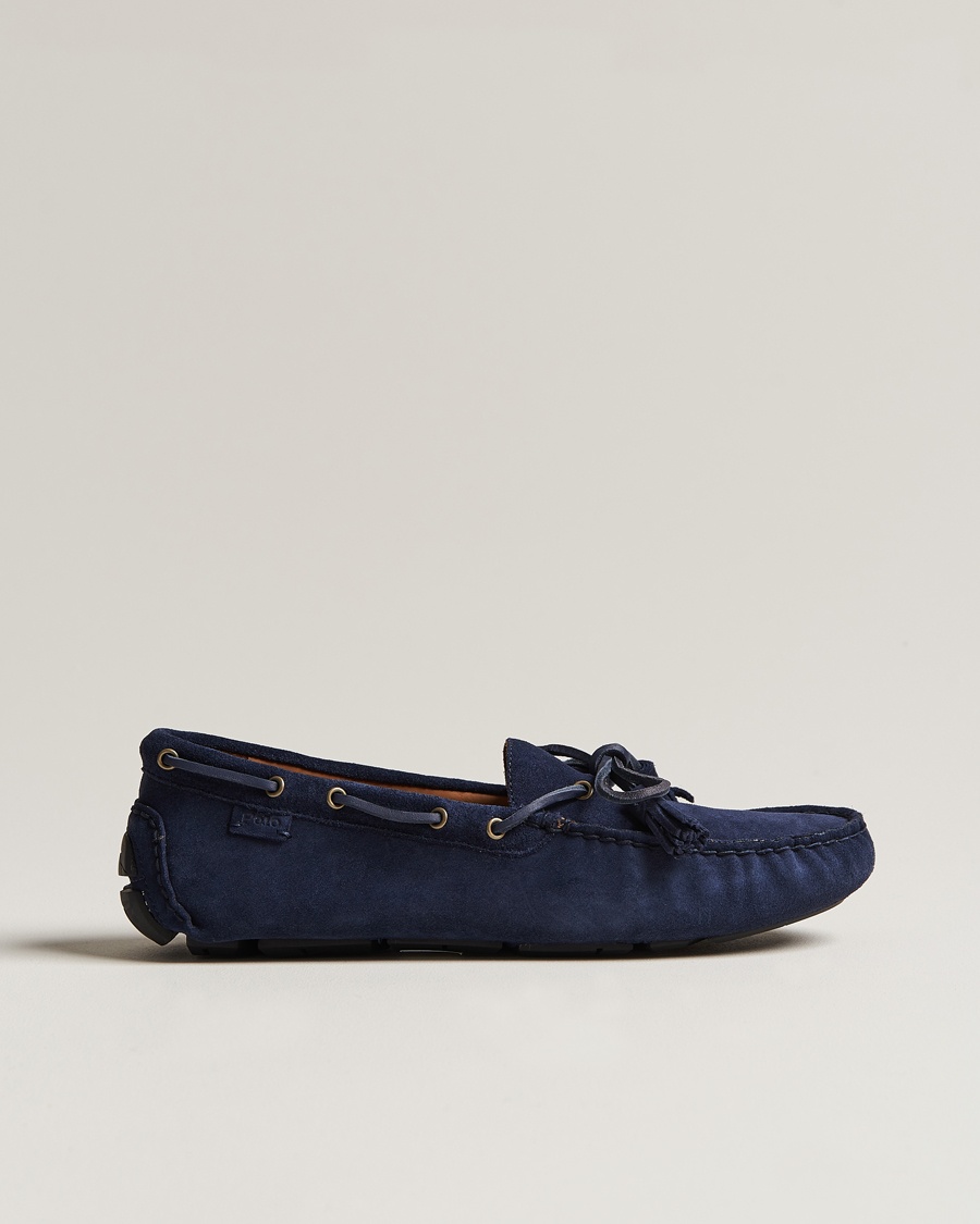 Polo Ralph Lauren Anders Suede Car Shoe Hunter Navy – Azul