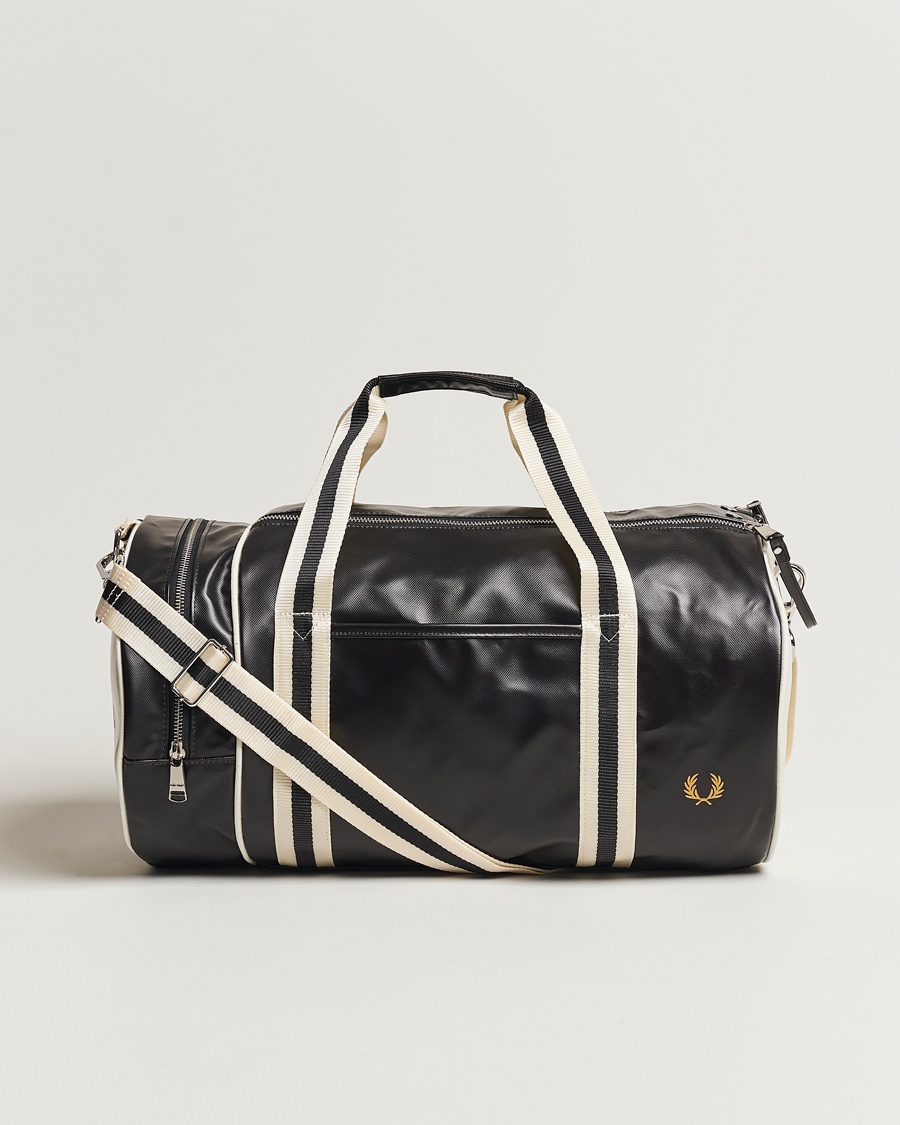 Fred Perry Classic Barrel Bag Black/Ecru – Negro
