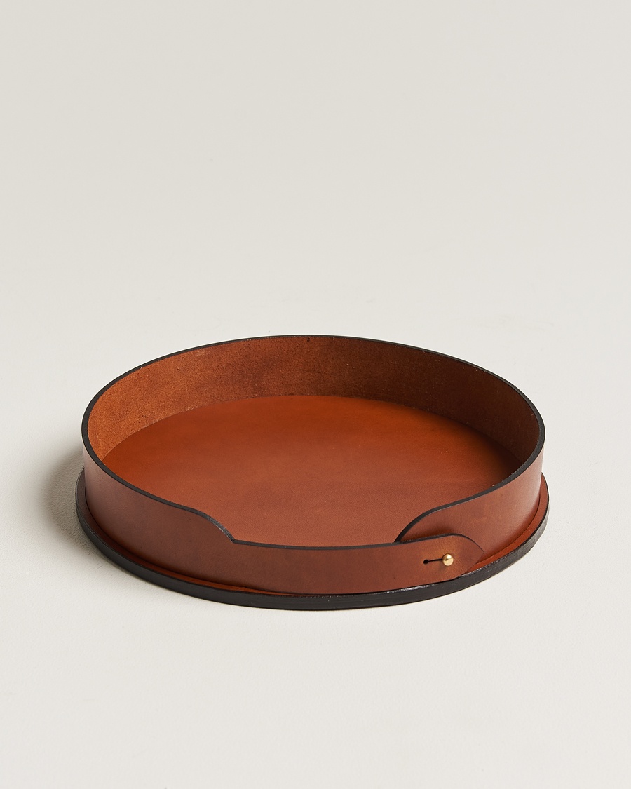 Tärnsjö Garveri Leather Tray 007 Light Brown – Marrón