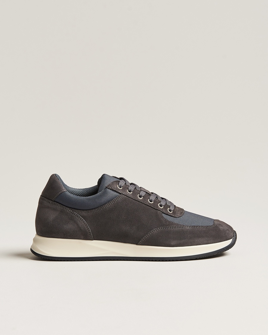 Myrqvist Stensund Running Sneaker Dark Grey Suede – Gris