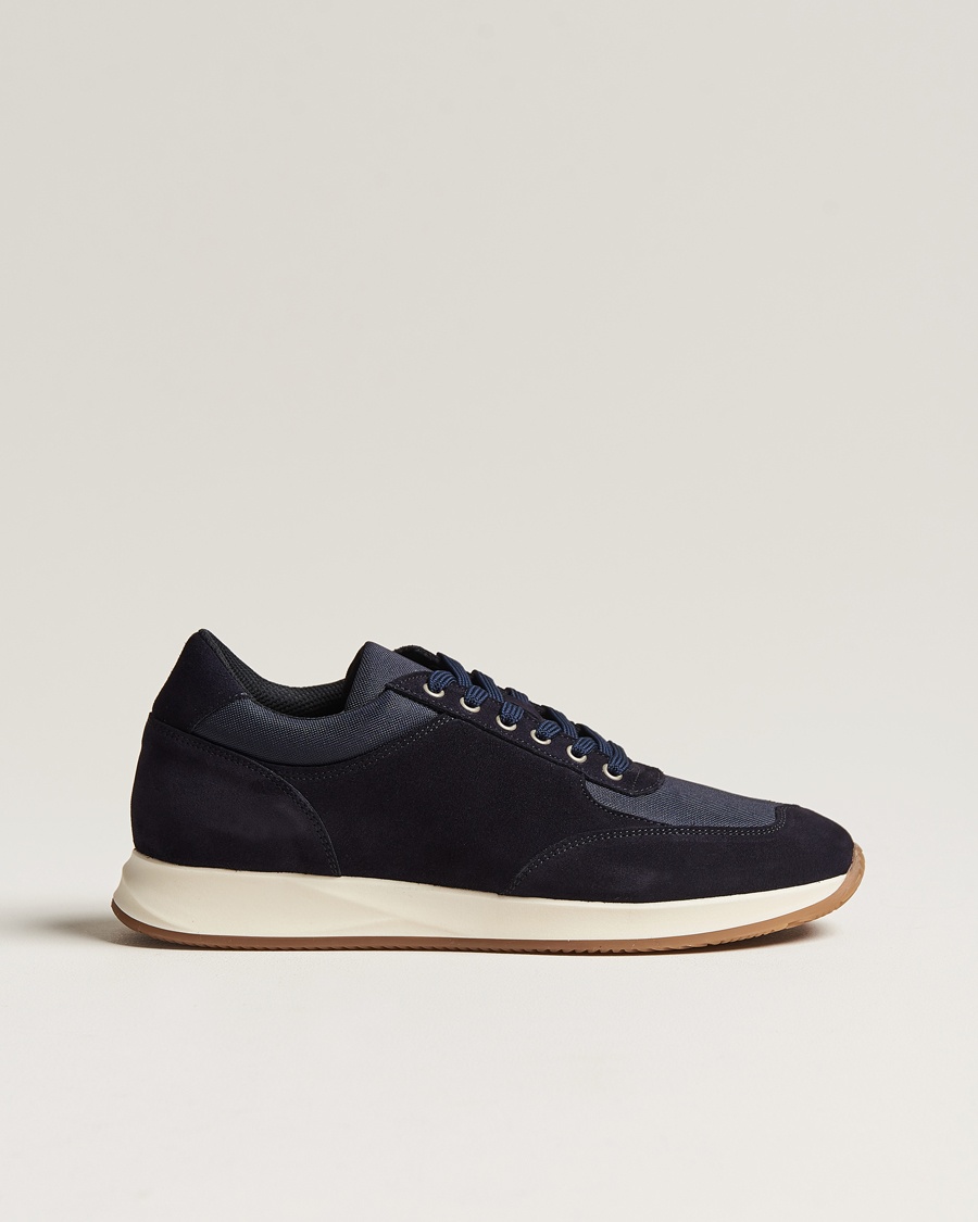 Myrqvist Stensund Running Sneaker Navy Suede – Azul