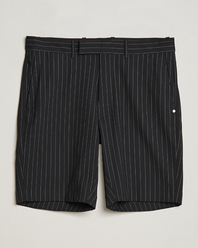  Tailored Golf Shorts Black Pinstripe