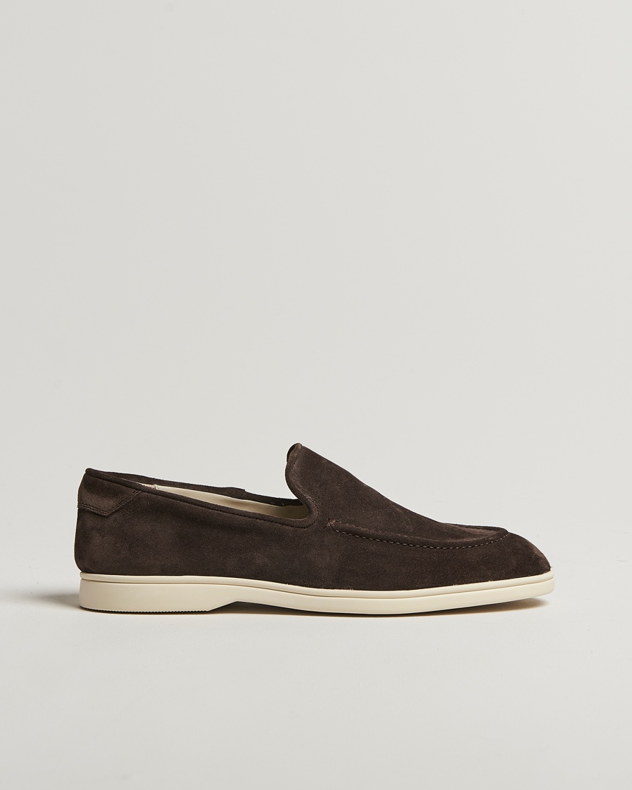 CQP Debonair Suede Loafers Chocolate – Marrón
