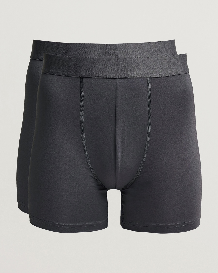 Bread & Boxers 2-Pack Active Boxer Brief Iron Grey – Gris