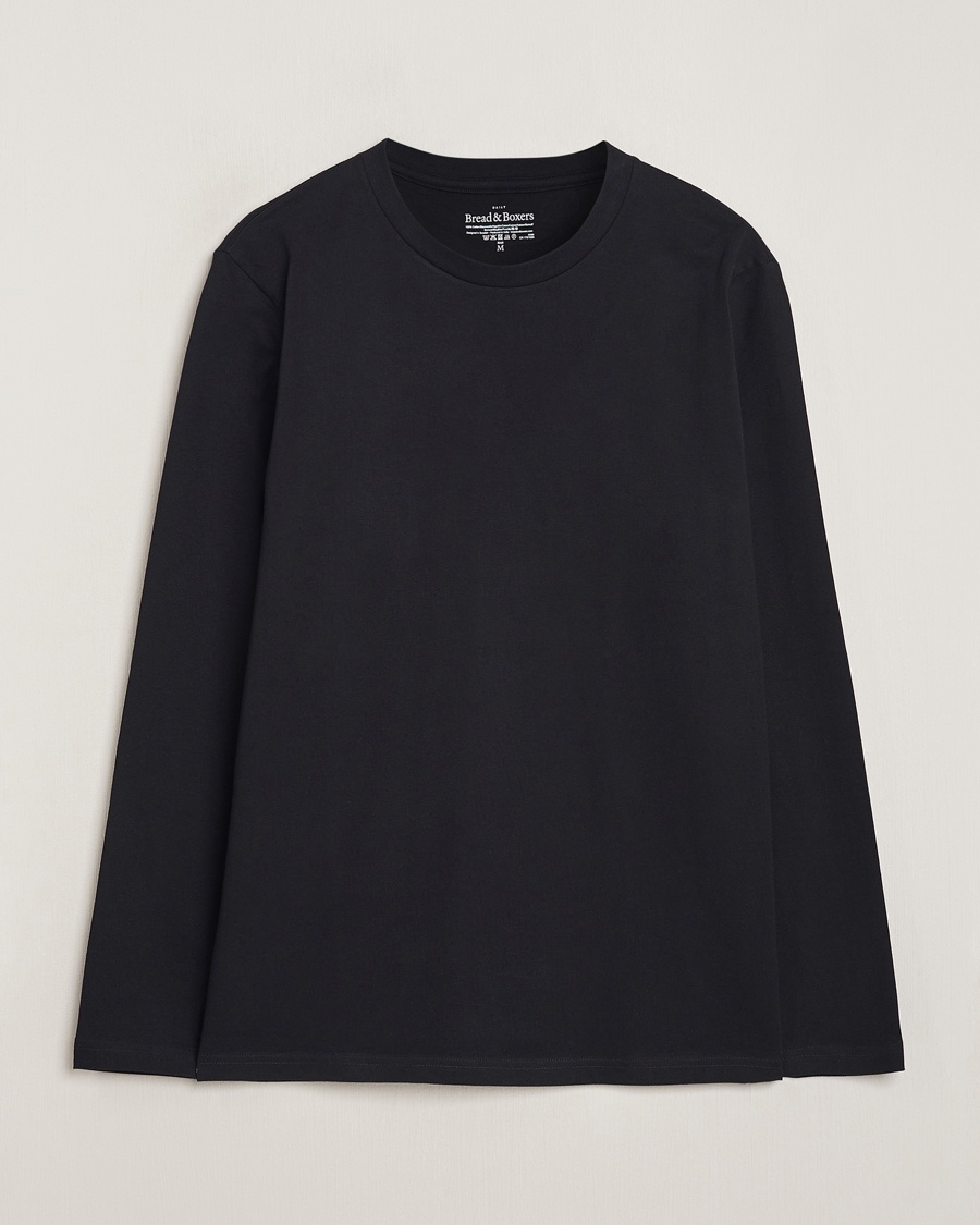 Bread & Boxers Long Sleeve T-Shirt Black – Negro