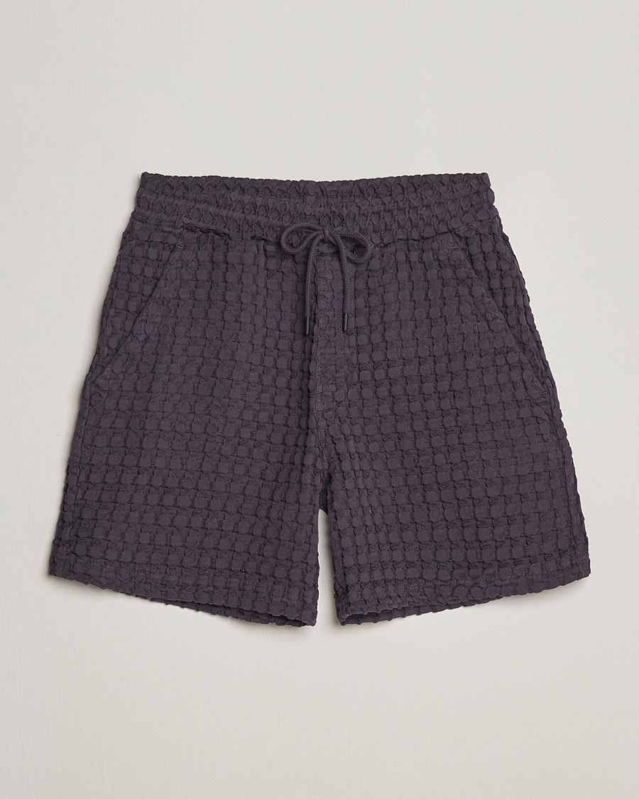 OAS Porto Waffle Shorts Nearly Black – Negro