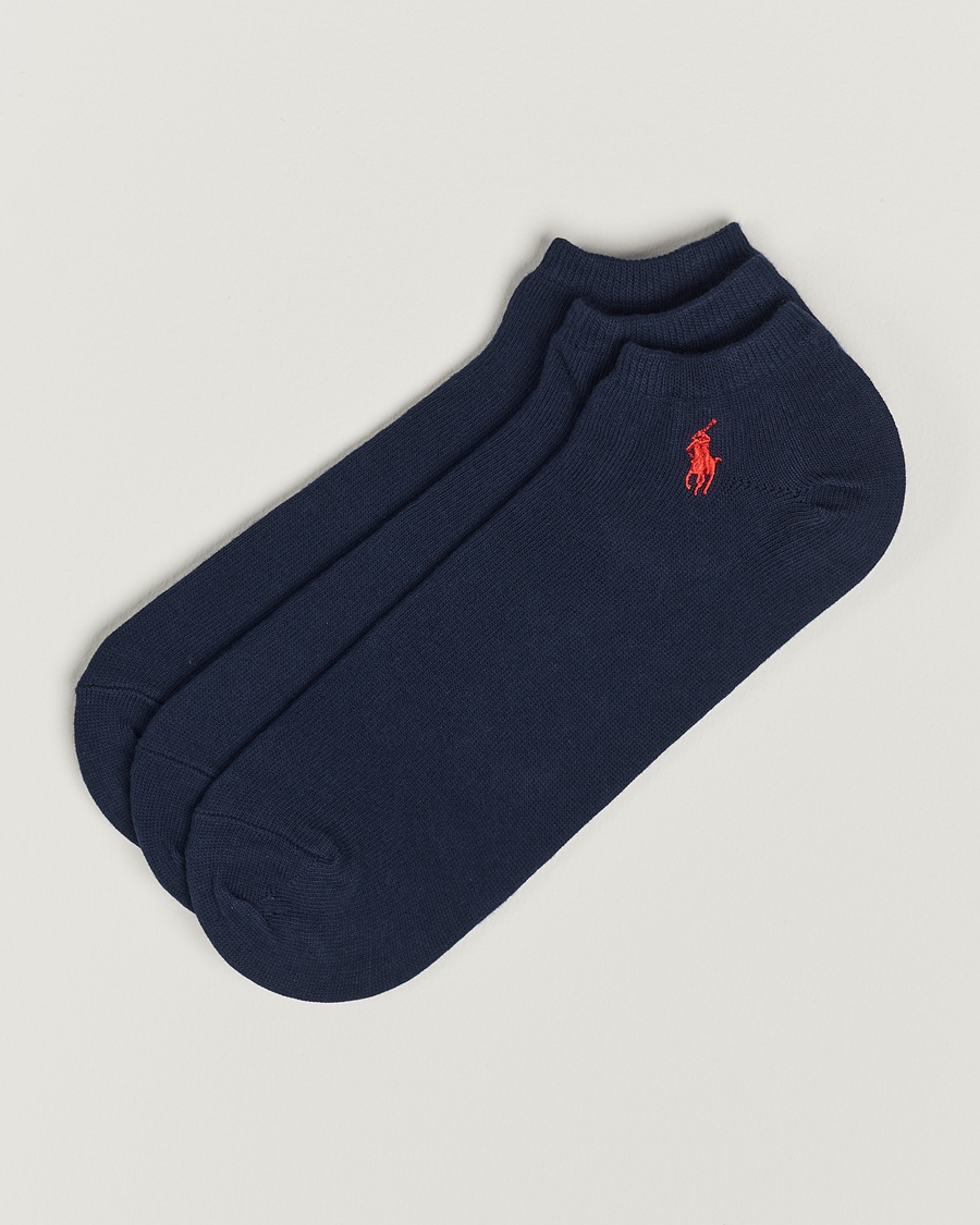 Polo Ralph Lauren 3-Pack Ghost Sock Navy – Azul
