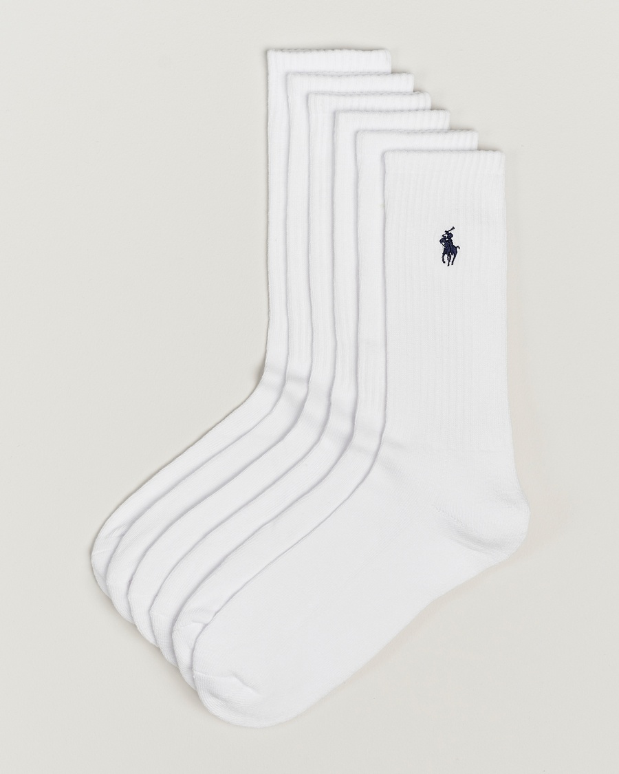 Polo Ralph Lauren Polo Ralph Lauren6-Pack Sport Crew SockWhite – Blanco
