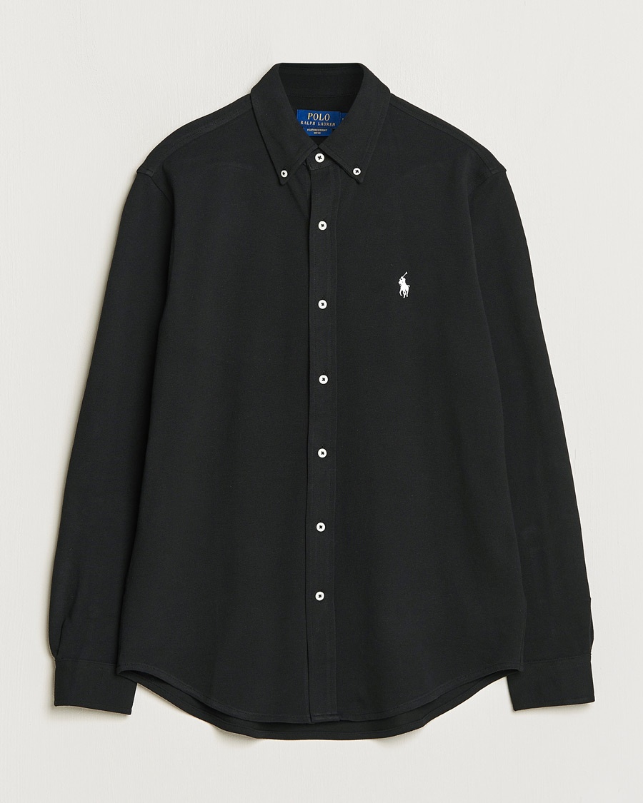 Polo Ralph Lauren Featherweight Mesh Shirt Polo Black – Negro