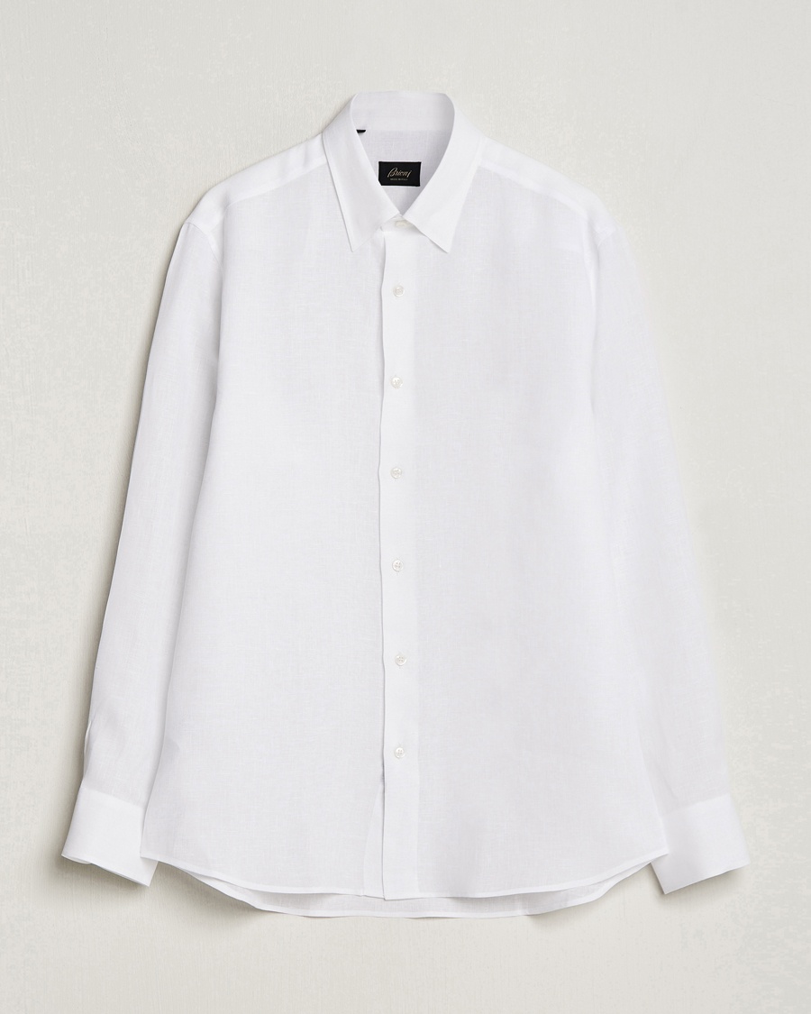 Brioni Linen Sport Shirt White – Blanco
