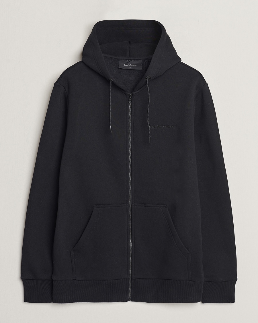 Peak Performance Original Full Zip Hoodie Black – Negro