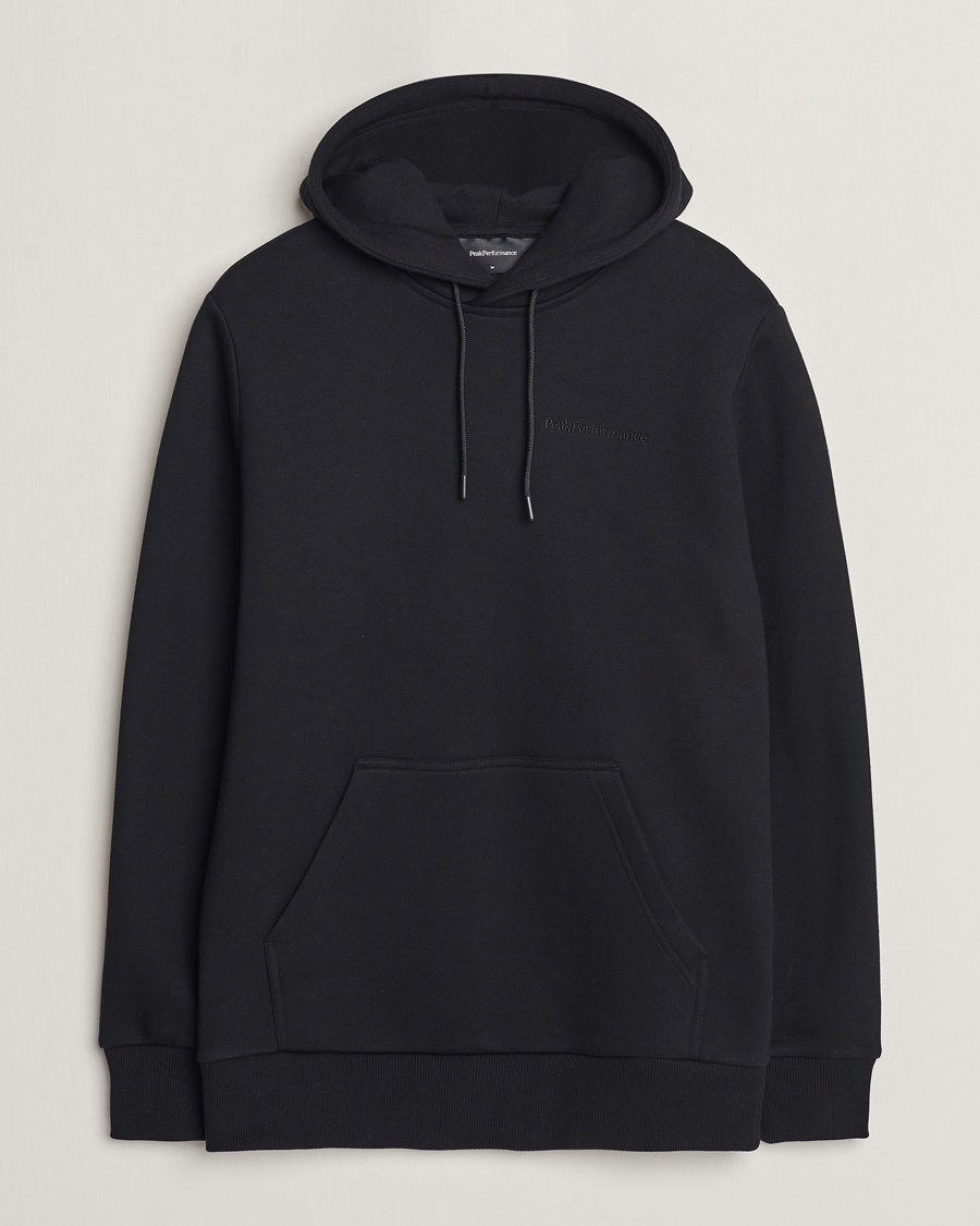 Peak Performance Original Logo Hoodie Black – Negro