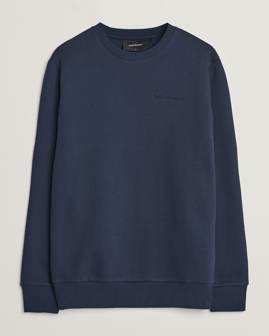 Peak Performance Original Logo Crew Neck Sweatshirt Blue Shadow – Azul