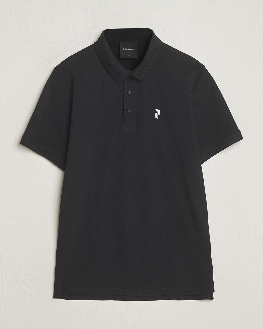 Peak Performance Classic Cotton Polo Black – Negro