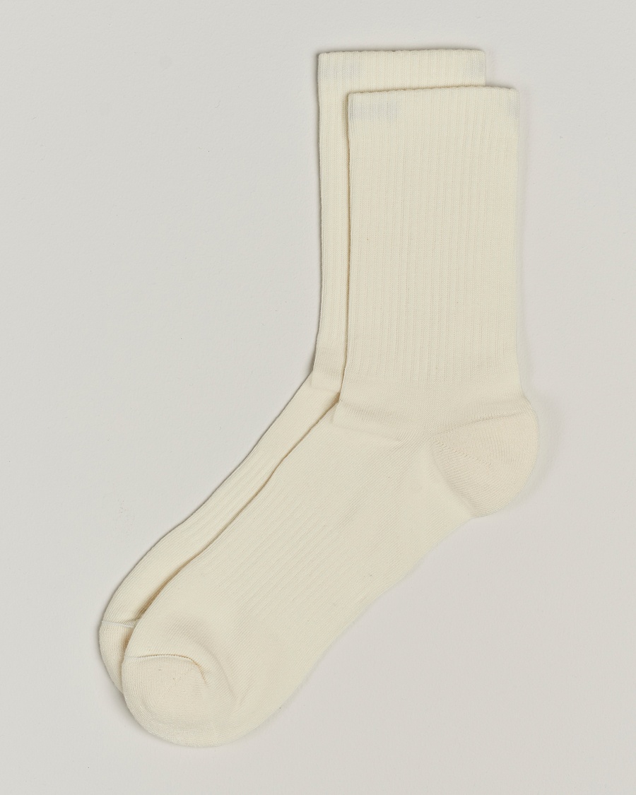 Sweyd Crew Cotton Socks White – Blanco