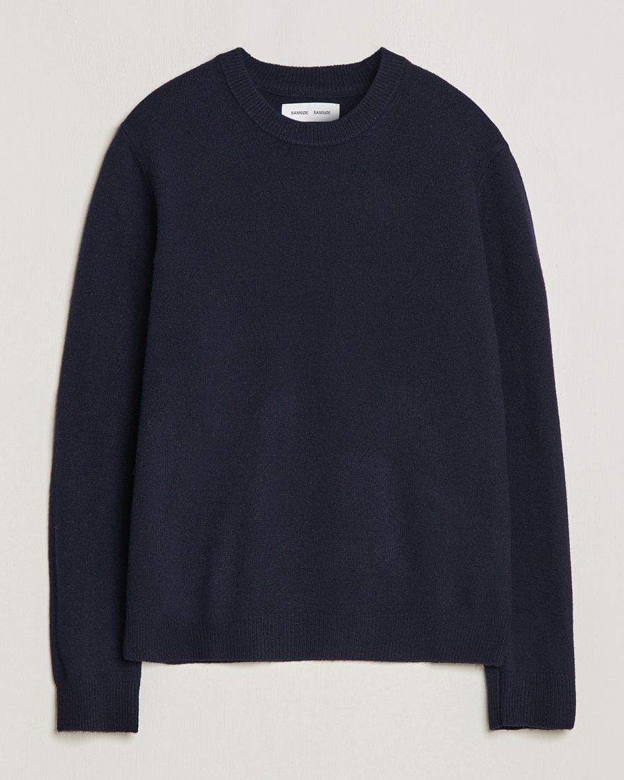 Samsøe Samsøe Isak Crew Neck Salute – Azul