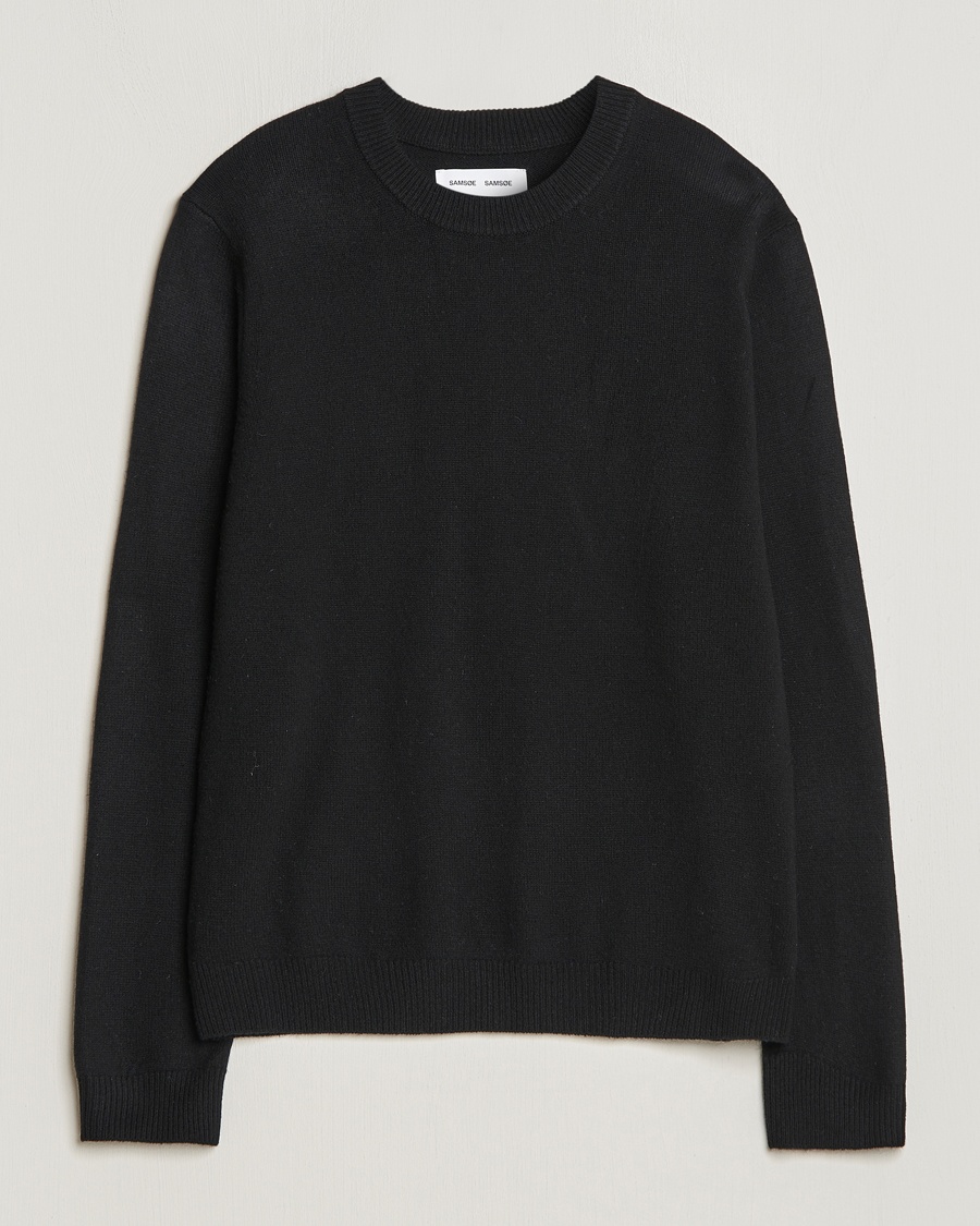 Samsøe Samsøe Isak Crew Neck Black – Negro