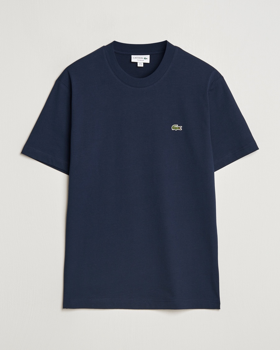 Lacoste Crew Neck T-Shirt Navy Blue – Azul