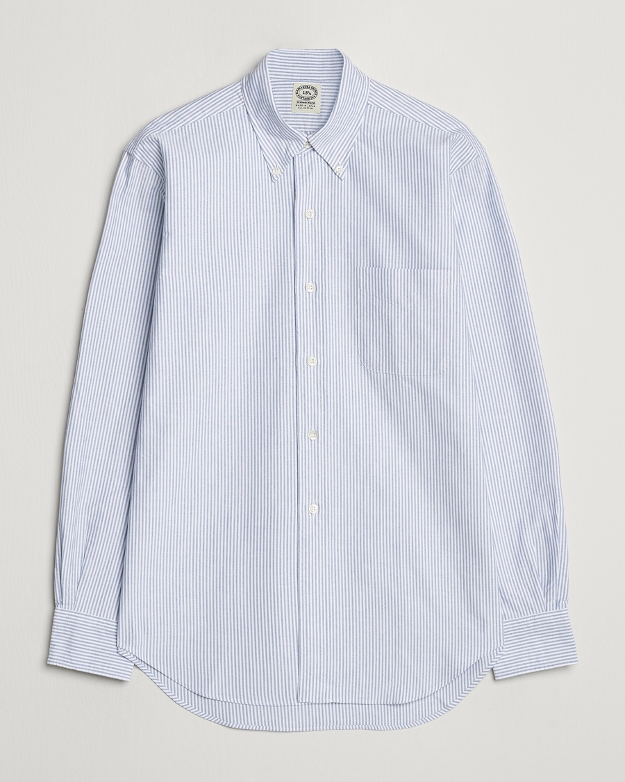 Kamakura Shirts Vintage Ivy Oxford Button Down Shirt Blue Stripe – Azul