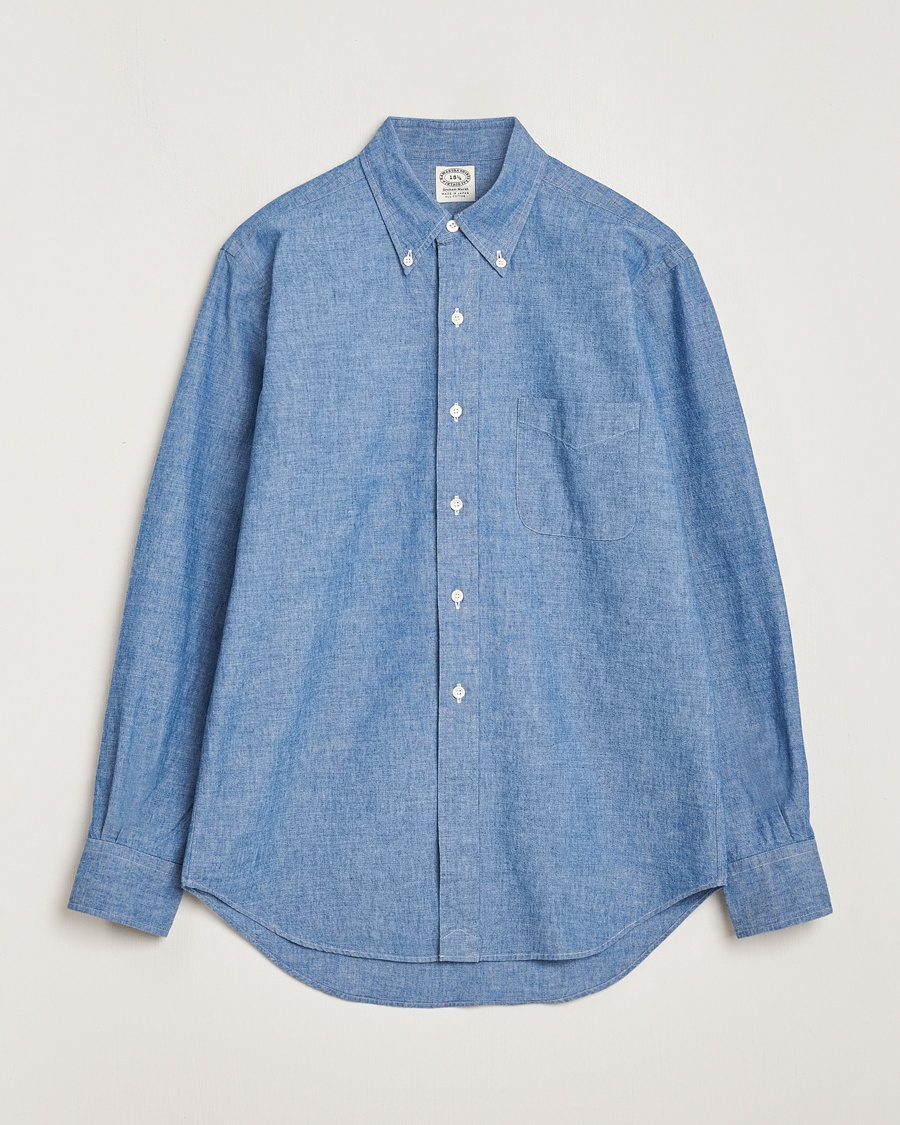 Kamakura Shirts Vintage Ivy Chambray Button Down Shirt Blue – Azul