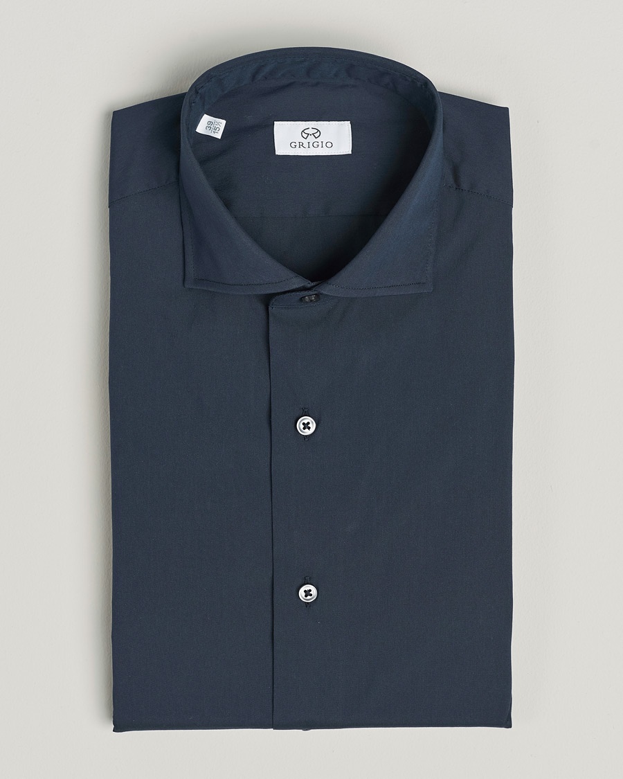 Grigio Comfort Stretch Dress Shirt Navy – Azul