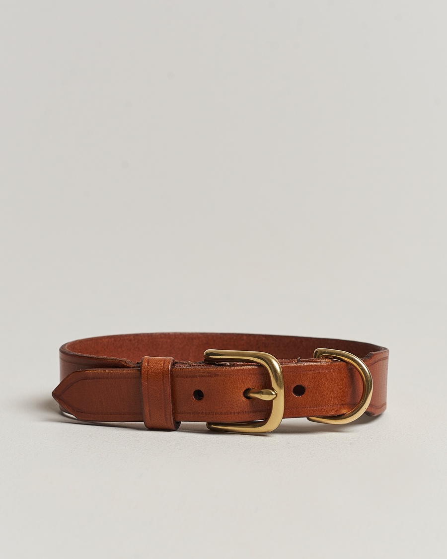 Tärnsjö Garveri Leather Dog Collar Light Brown – Marrón