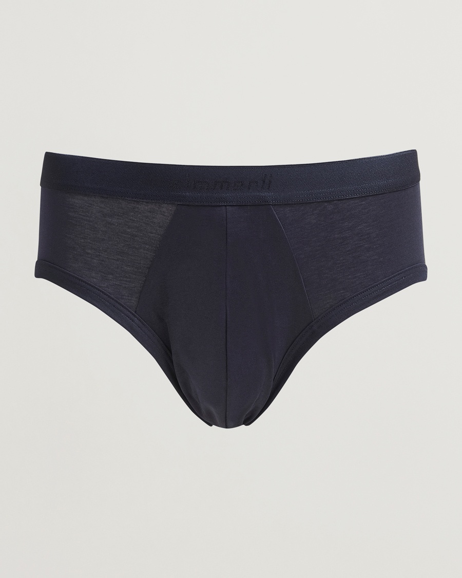 Zimmerli of Switzerland Sea Island Cotton Briefs Navy – Azul