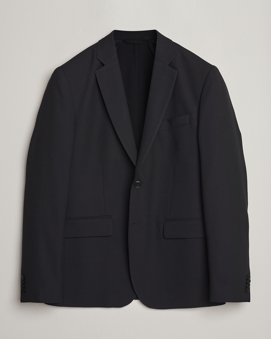 J.Lindeberg Hopper Active Hopsack Blazer Black – Negro