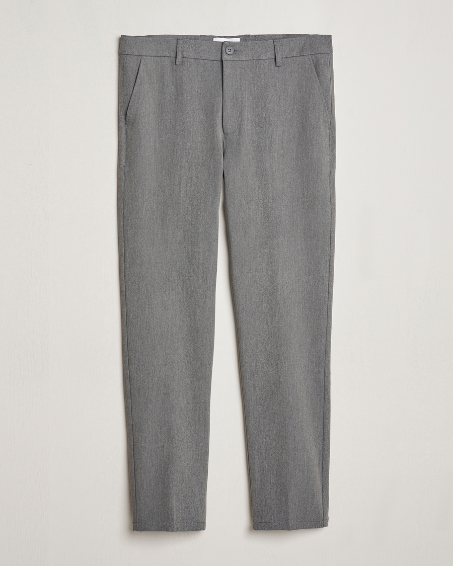 LES DEUX Como Reg Suit Pants Grey Melange – Gris
