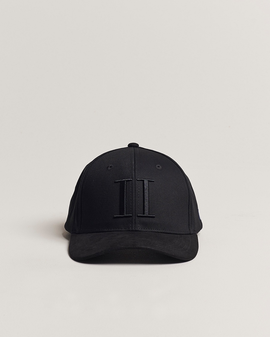 LES DEUX Baseball Cap Suede II Black – Negro