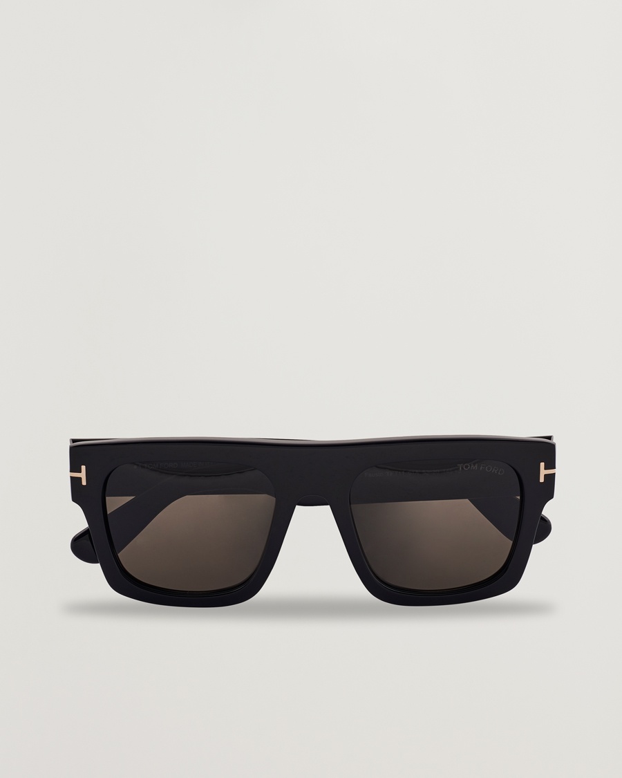 Tom Ford Fausto FT0711 Sunglasses Black/Smoke – Negro