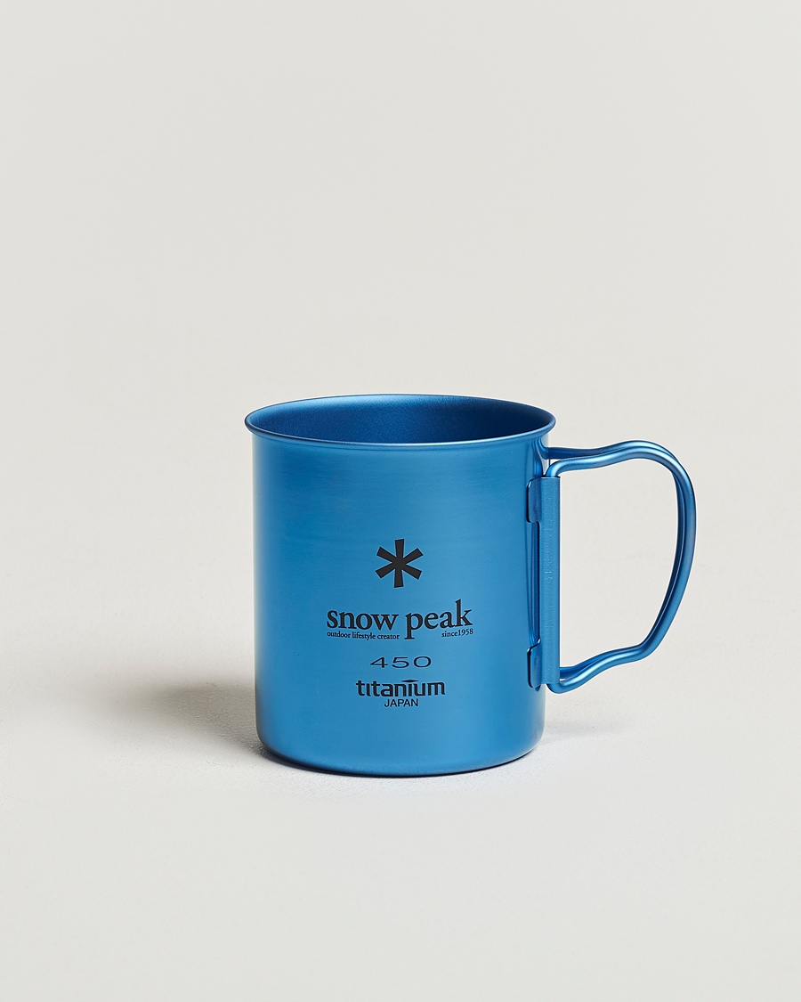 Snow Peak Single Wall Mug 450 Blue Titanium – Azul
